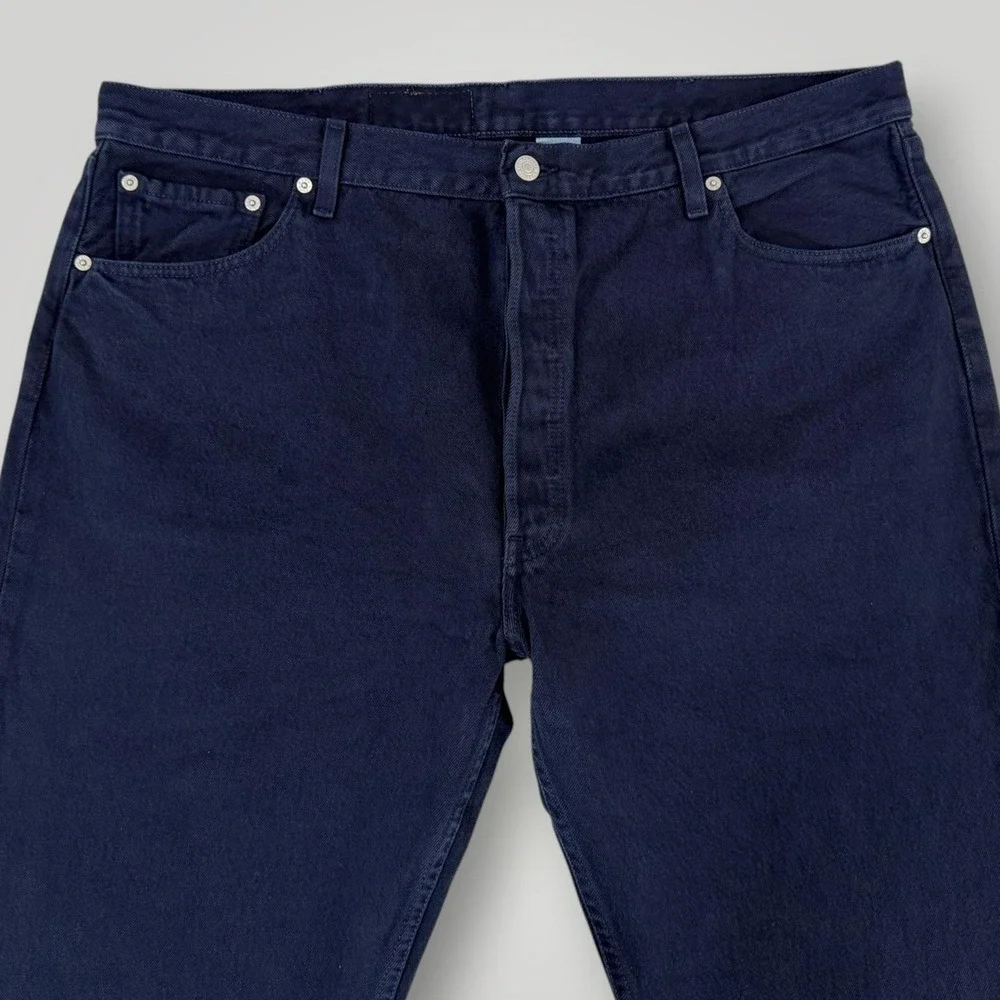 Levi's 501 Jeans 42x33 Dark Wash Button Fly Straight‎ Leg Denim 2001 NWT VTG